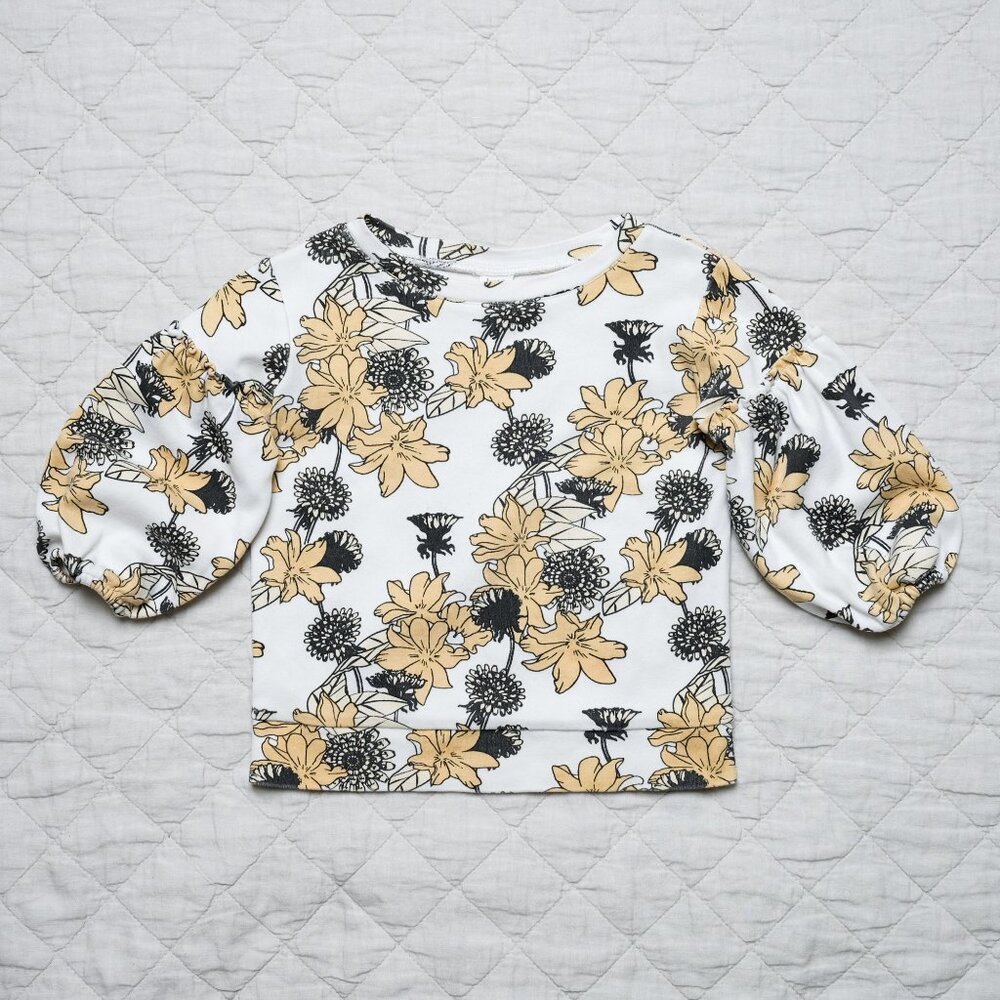 Kate Quinn Bubble Sleeve Top - Organic Cotton